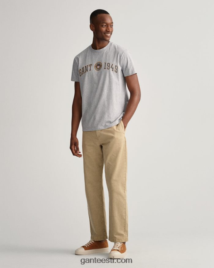 GANT mehed hall melanž crest shield t-särk NBR64N195