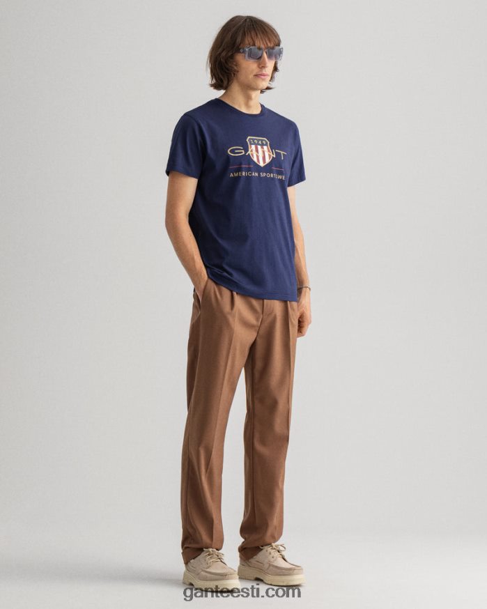 GANT mehed õhtusinine arhiivikilbi t-särk NBR64N141