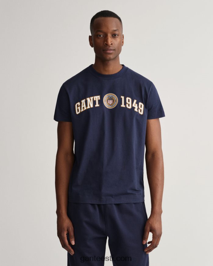 GANT mehed õhtusinine crest shield t-särk NBR64N199