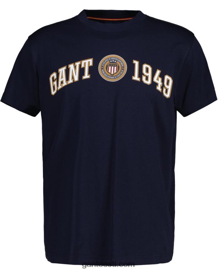 GANT mehed õhtusinine crest shield t-särk NBR64N199