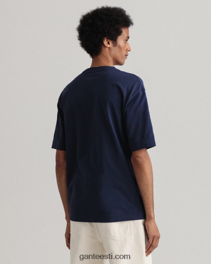 GANT mehed õhtusinine ikoon g oluline t-särk NBR64N147