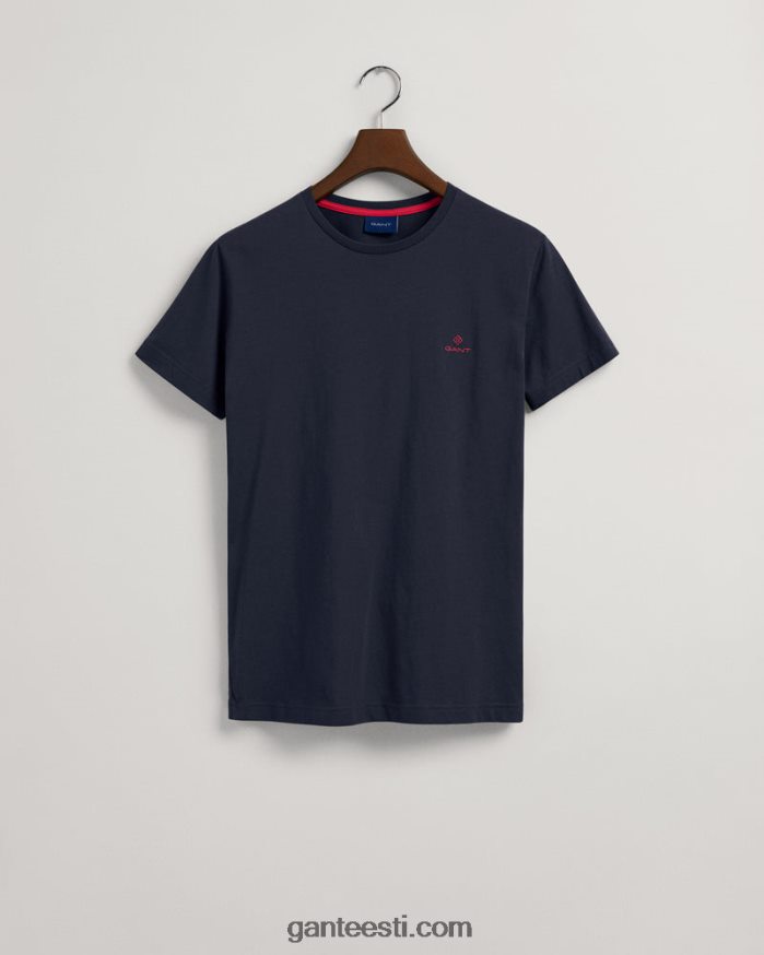 GANT mehed õhtusinine kontrastse logoga T-särk NBR64N151