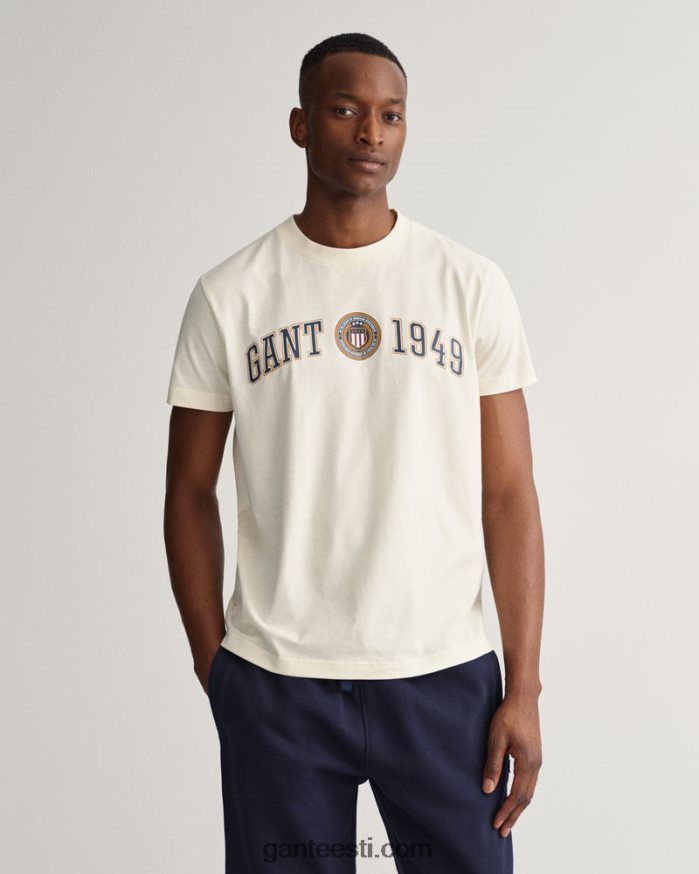 GANT mehed kreem crest shield t-särk NBR64N160