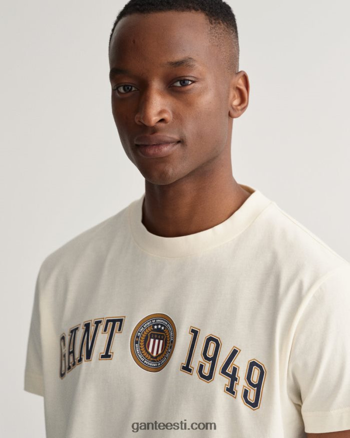 GANT mehed kreem crest shield t-särk NBR64N160