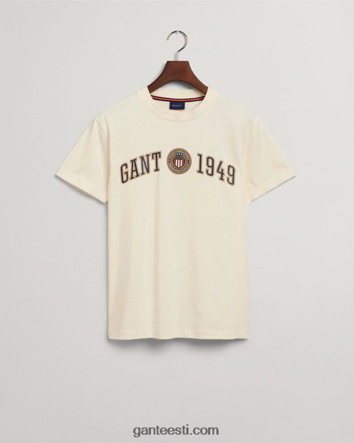 GANT mehed kreem crest shield t-särk NBR64N160