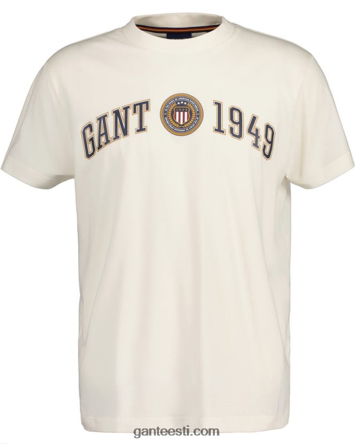 GANT mehed kreem crest shield t-särk NBR64N160