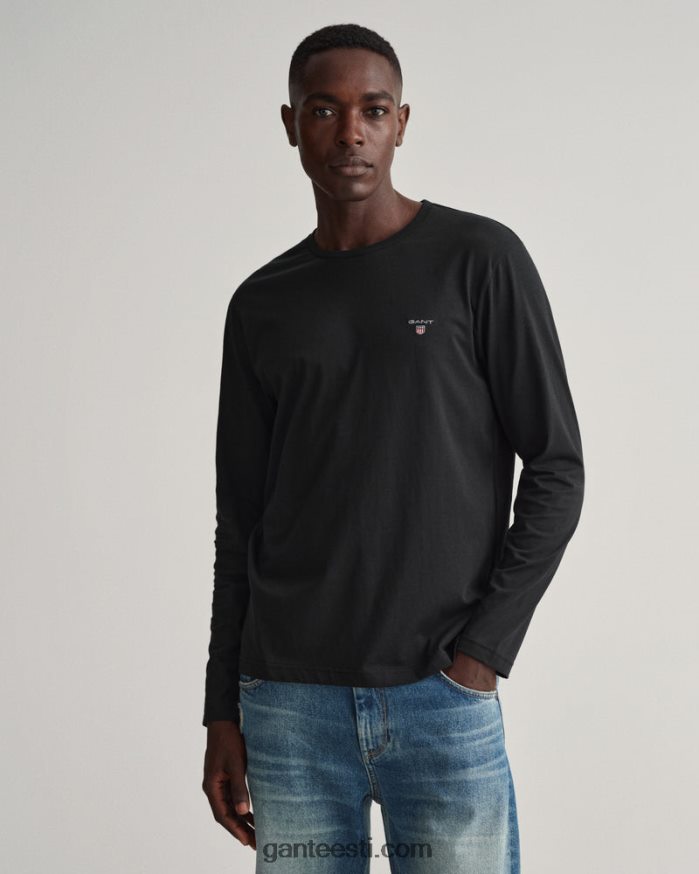 GANT mehed must originaal pikkade varrukatega T-särk NBR64N168