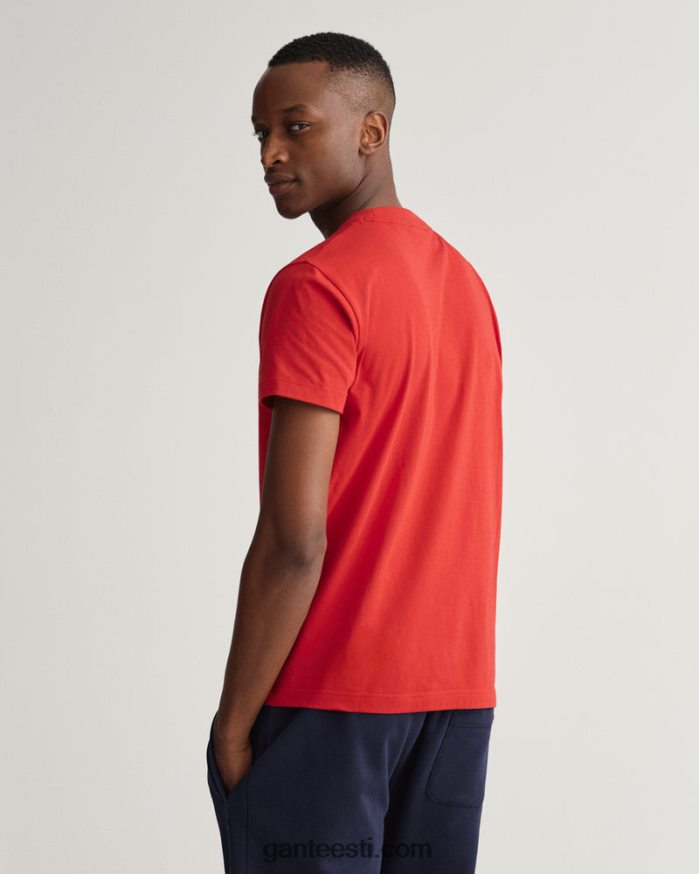 GANT mehed rubiinpunane crest shield t-särk NBR64N161