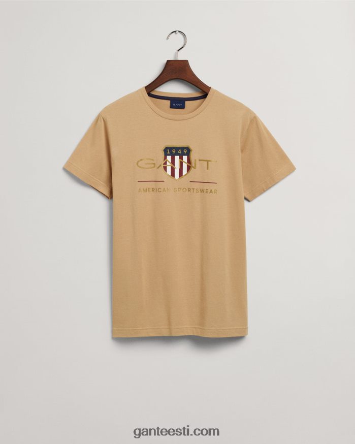 GANT mehed sarapuu beež arhiivikilbi t-särk NBR64N188