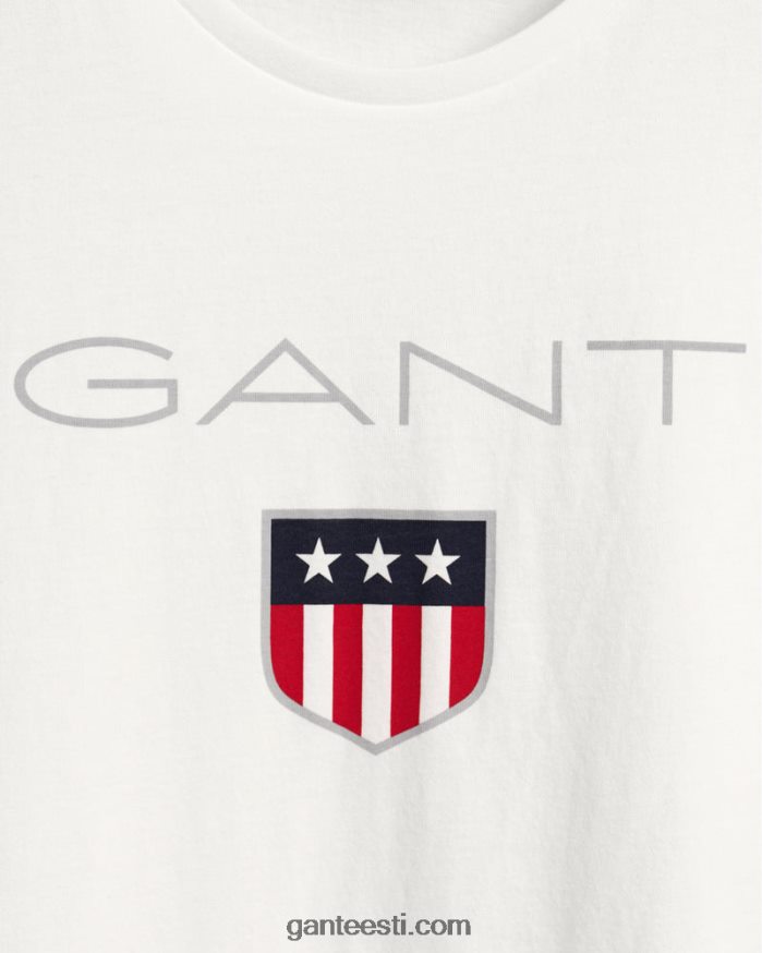 GANT mehed valge kilp t-särk NBR64N142
