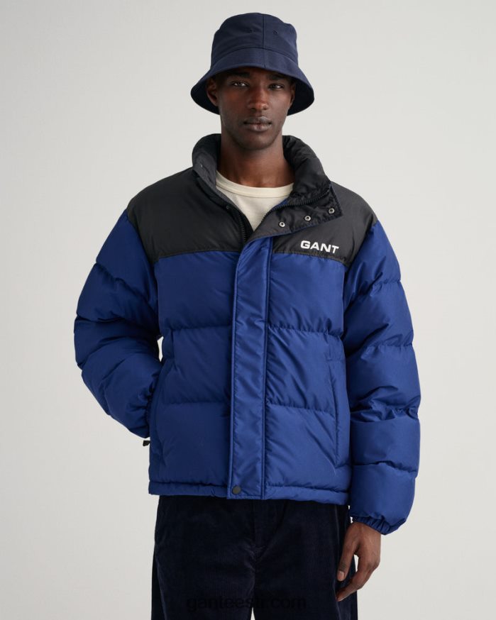 GANT mehed Sügavsinine blokeeritud polsterdatud jope NBR64N367