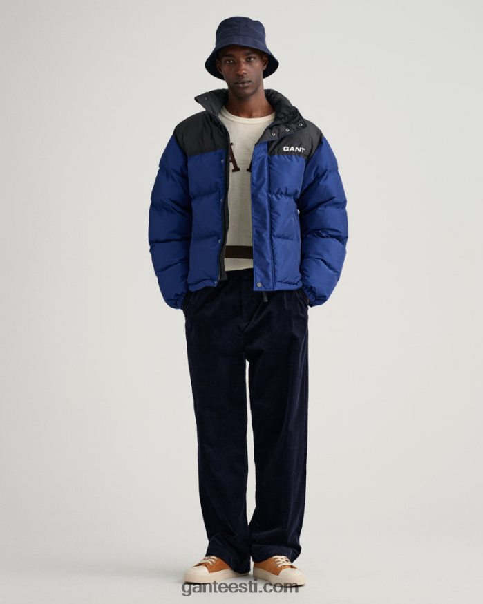 GANT mehed Sügavsinine blokeeritud polsterdatud jope NBR64N367