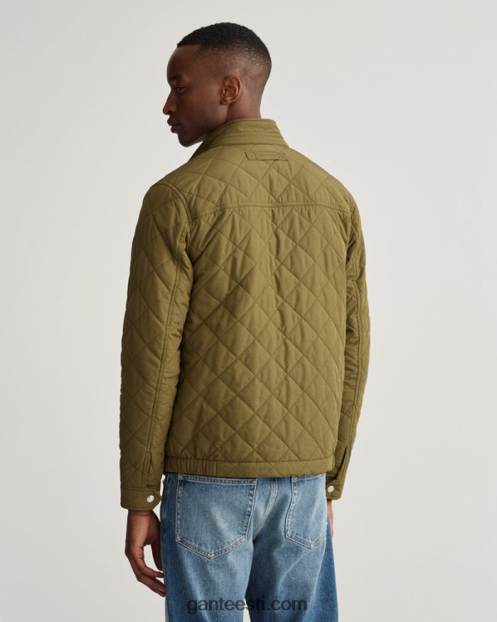 GANT mehed armee roheline tepitud tuulepluus NBR64N393