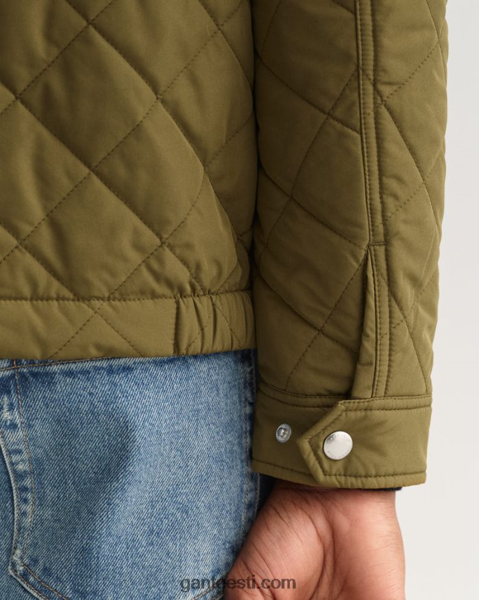 GANT mehed armee roheline tepitud tuulepluus NBR64N393