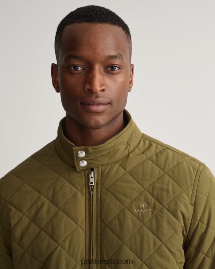 GANT mehed armee roheline tepitud tuulepluus NBR64N393