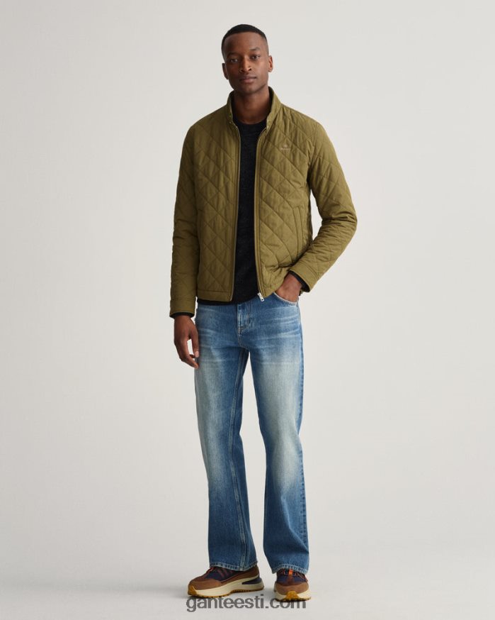 GANT mehed armee roheline tepitud tuulepluus NBR64N393