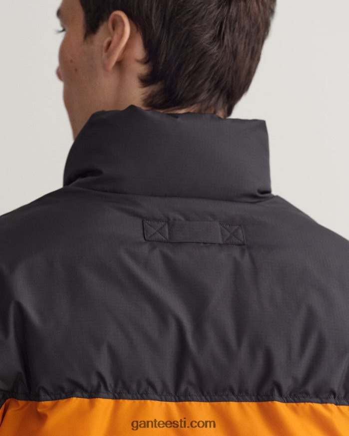 GANT mehed dk sinepi apelsin blokeeritud polsterdatud jope NBR64N369