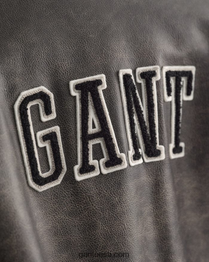 GANT mehed grafiit nahast ülikooli jope NBR64N394