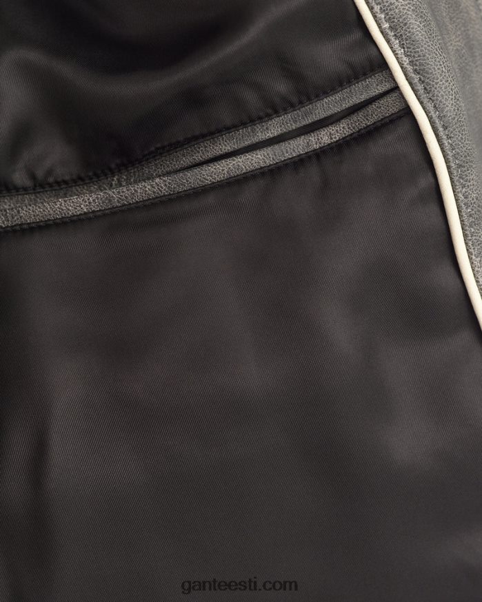 GANT mehed grafiit nahast ülikooli jope NBR64N394