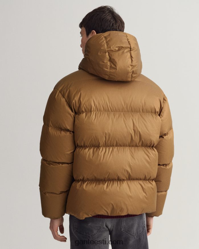 GANT mehed iirisbeež läikiv puhvis jope NBR64N375