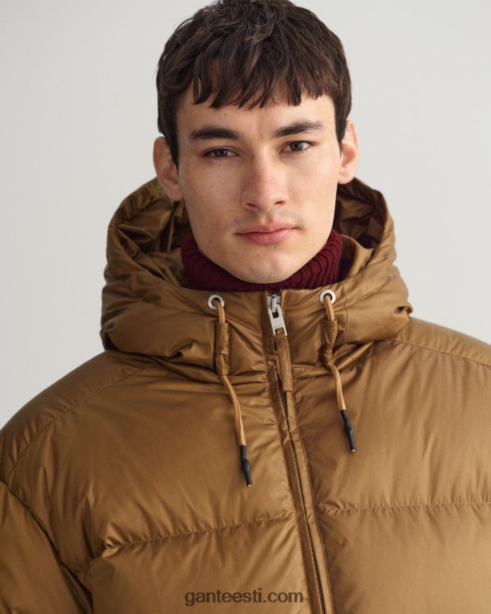 GANT mehed iirisbeež läikiv puhvis jope NBR64N375