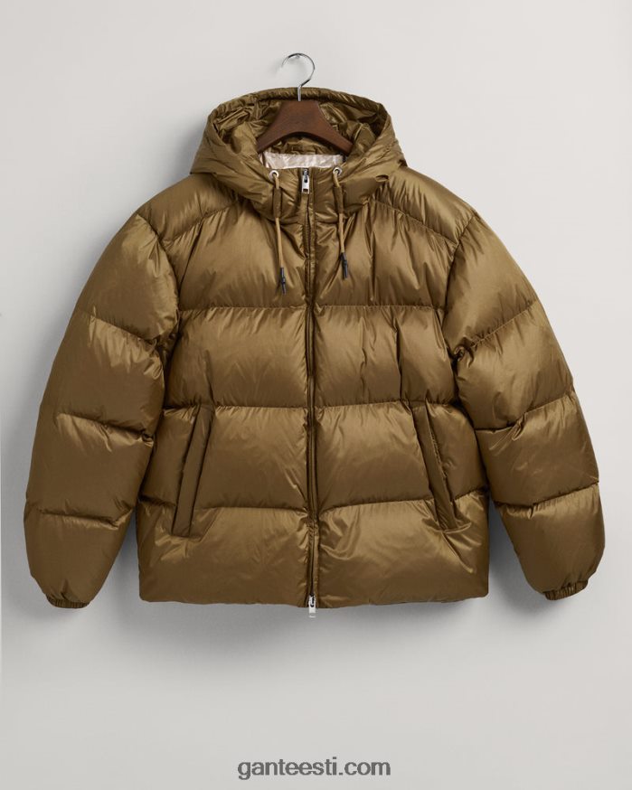 GANT mehed iirisbeež läikiv puhvis jope NBR64N375