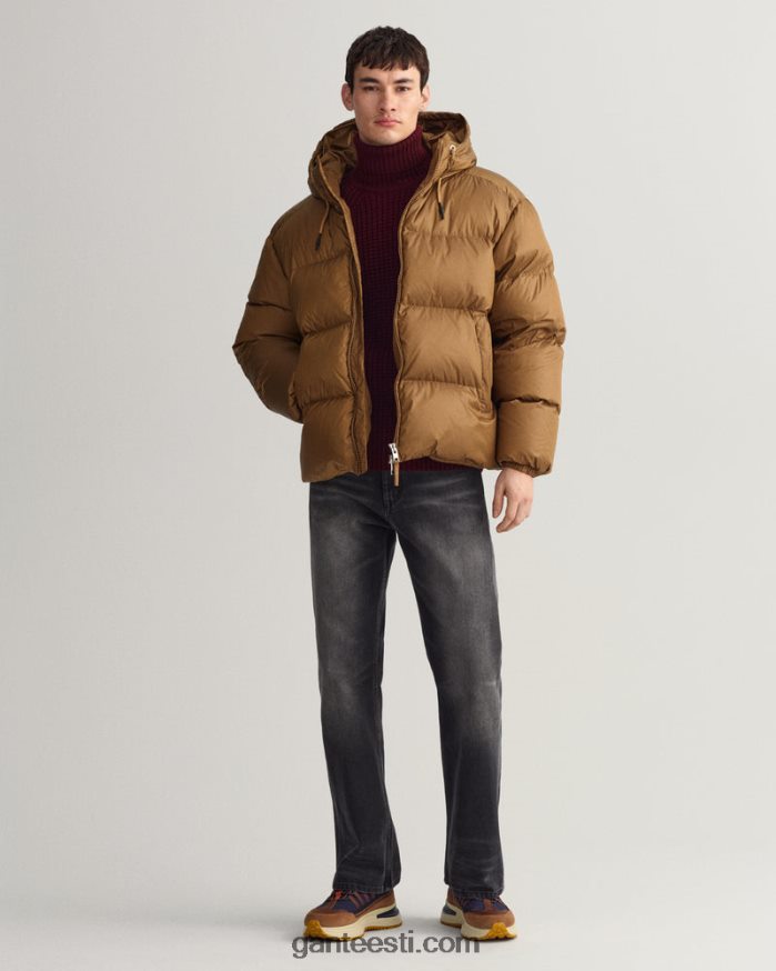 GANT mehed iirisbeež läikiv puhvis jope NBR64N375