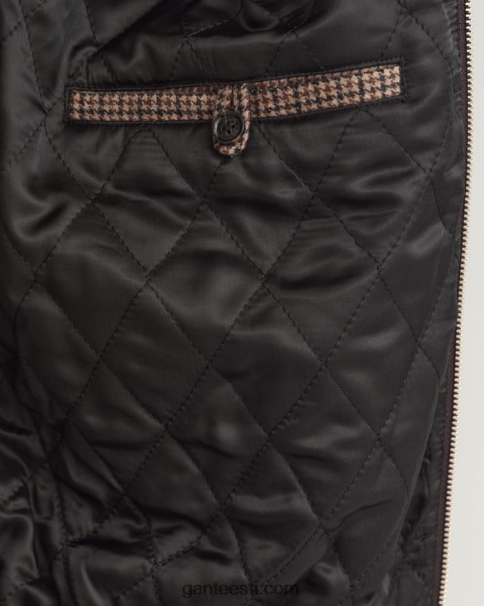 GANT mehed sarapuu beež kontrollitud villane harringtoni jope NBR64N381