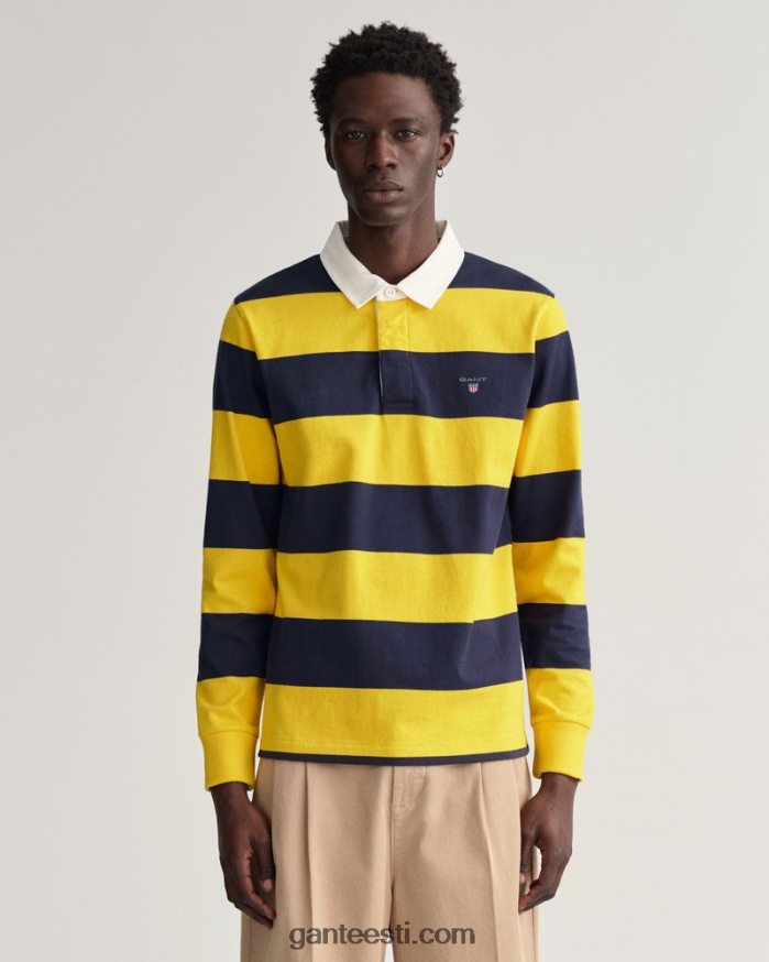 GANT mehed päikesekollane ribatriibuline raske vaip NBR64N219