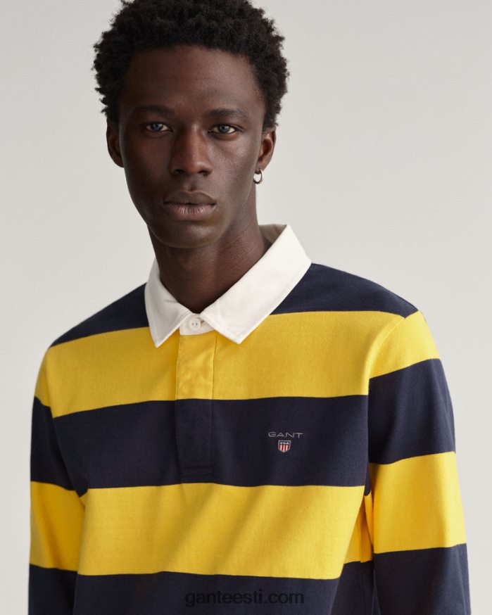 GANT mehed päikesekollane ribatriibuline raske vaip NBR64N219