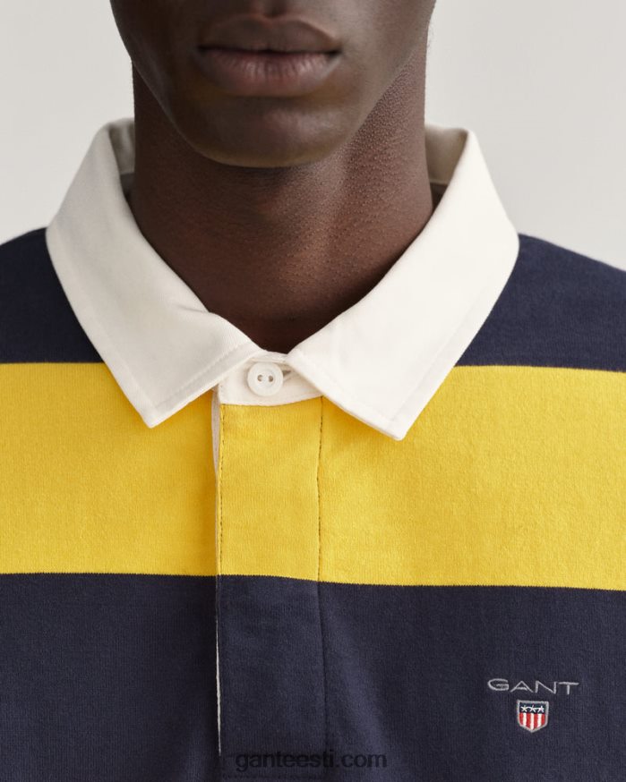 GANT mehed päikesekollane ribatriibuline raske vaip NBR64N219