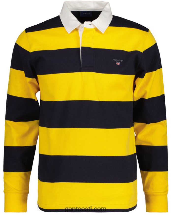 GANT mehed päikesekollane ribatriibuline raske vaip NBR64N219