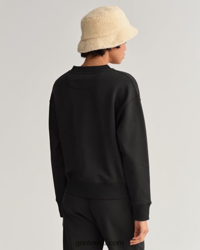 GANT naised eebenipuu must ikoon g põhiline kaelusega dressipluus NBR64N717