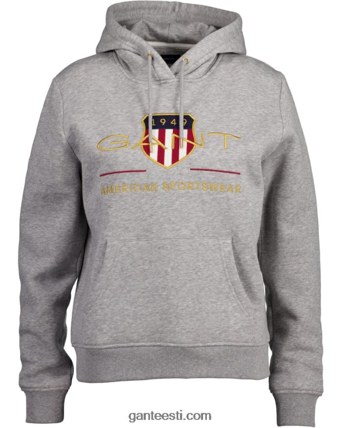 GANT naised hall melanž daamide arhiivi kaitsekilp kapuuts NBR64N724