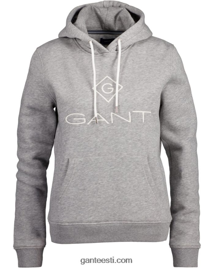 GANT naised hall melanž logoga dressipluus NBR64N722