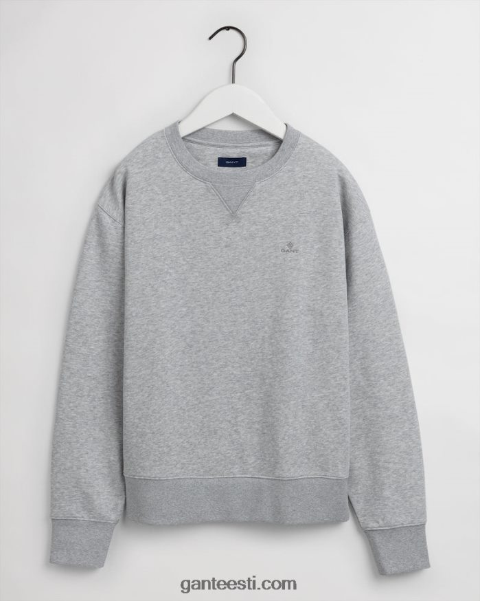 GANT naised helehall melanž originaal kaelusega dressipluus NBR64N737