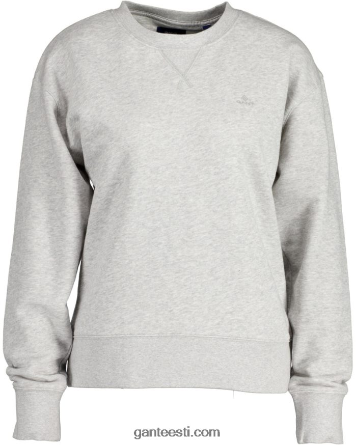 GANT naised helehall melanž originaal kaelusega dressipluus NBR64N737