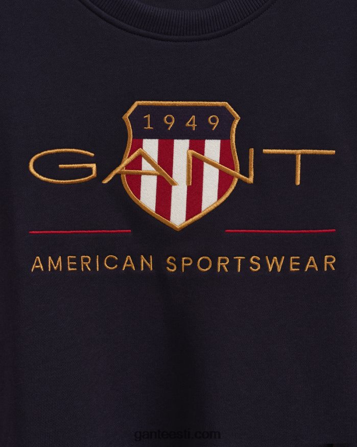 GANT naised õhtusinine daamid arhiiv shield crew kael higi NBR64N720