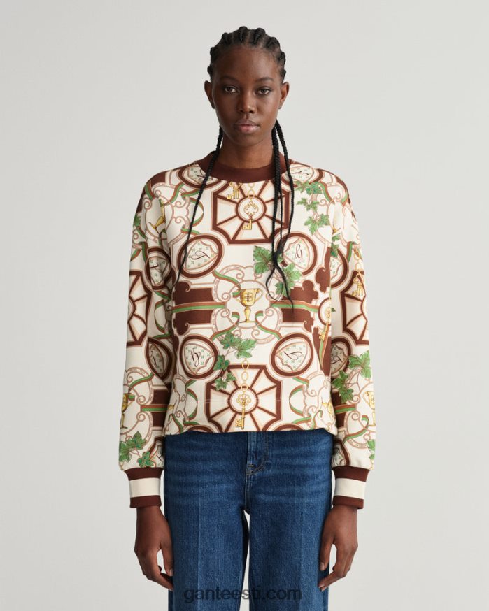 GANT naised kakaouba Ameerika luksuslik kaelusega kampsun NBR64N712