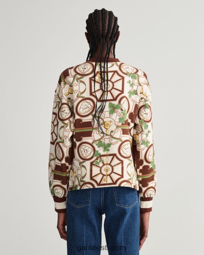 GANT naised kakaouba Ameerika luksuslik kaelusega kampsun NBR64N712