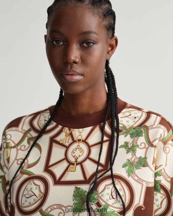 GANT naised kakaouba Ameerika luksuslik kaelusega kampsun NBR64N712