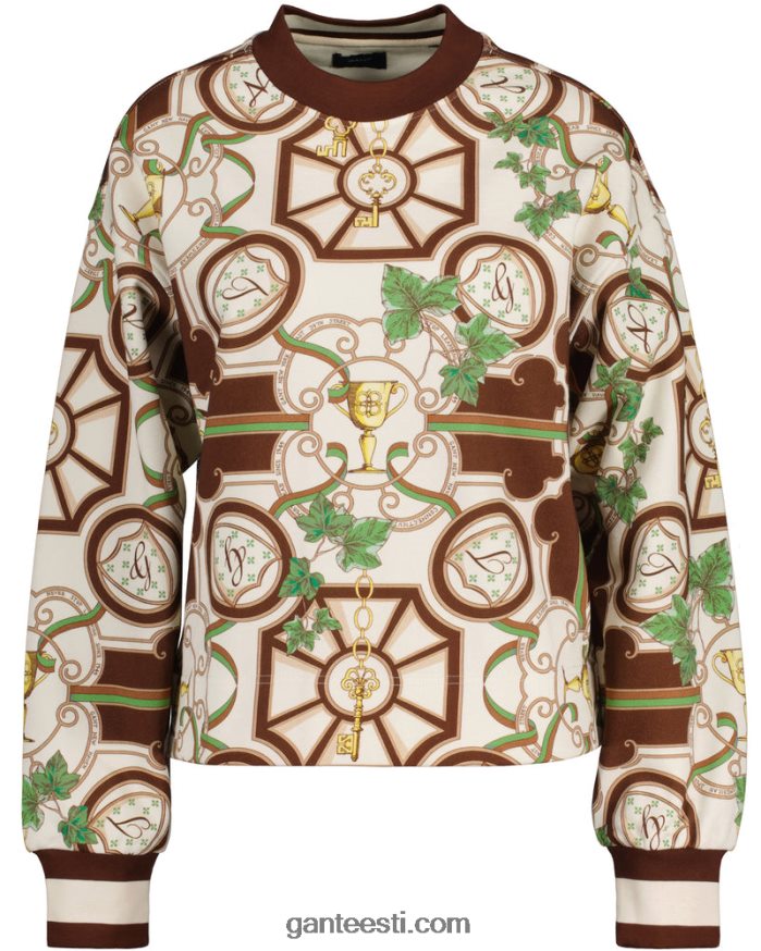 GANT naised kakaouba Ameerika luksuslik kaelusega kampsun NBR64N712