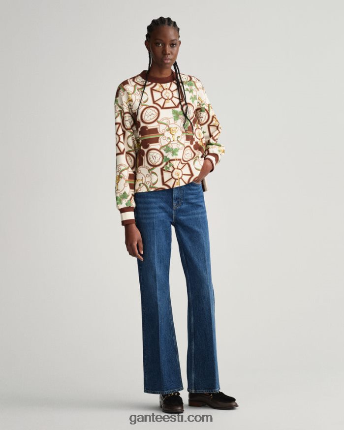 GANT naised kakaouba Ameerika luksuslik kaelusega kampsun NBR64N712