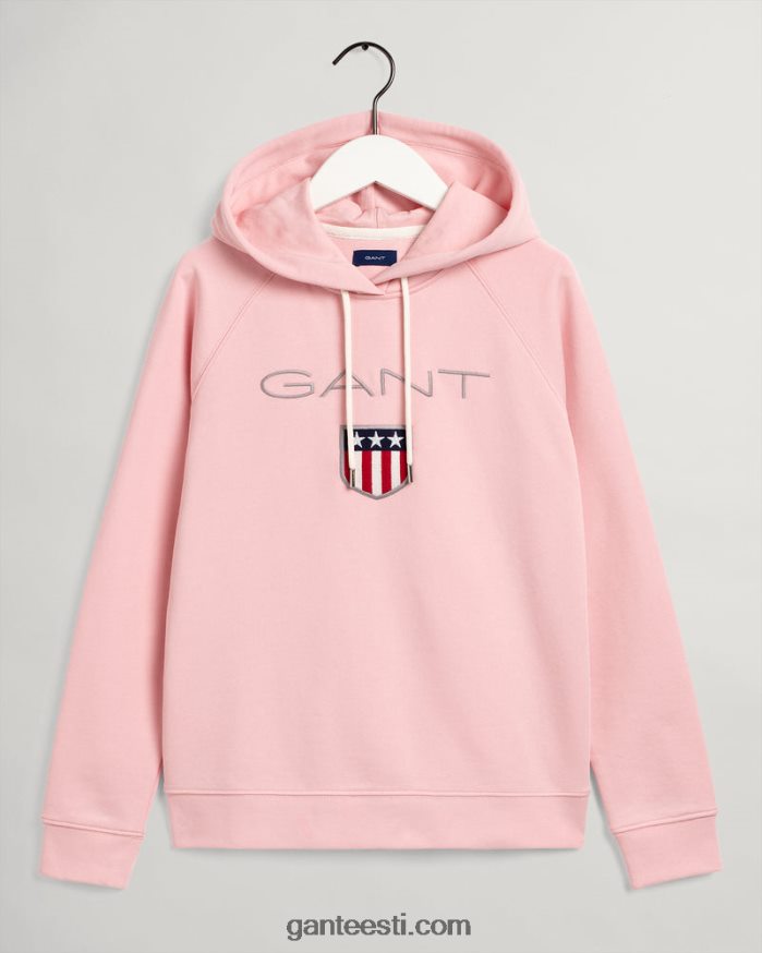 GANT naised preppy roosa naiste kaitsekilbiga kapuuts NBR64N729