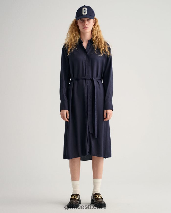 GANT naised õhtusinine a-line särkkleit NBR64N646