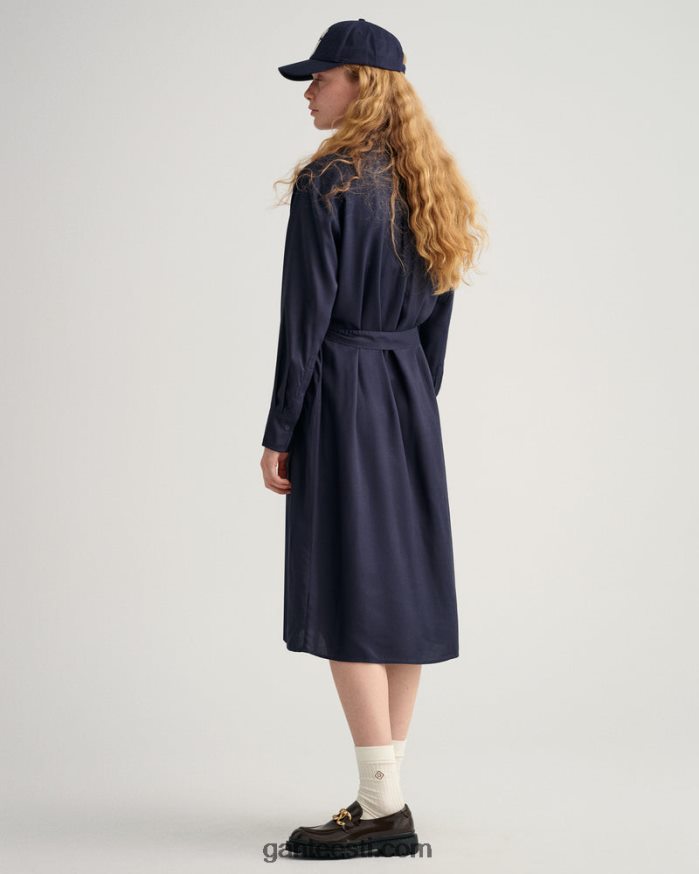 GANT naised õhtusinine a-line särkkleit NBR64N646