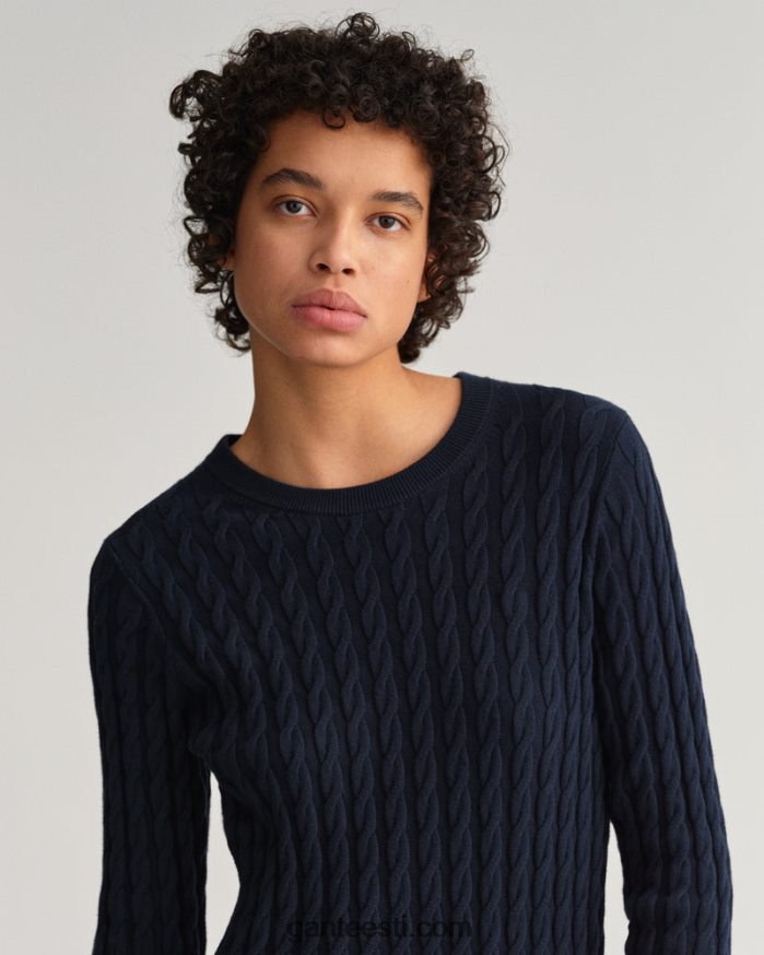 GANT naised õhtusinine keeratud trosskleit NBR64N645