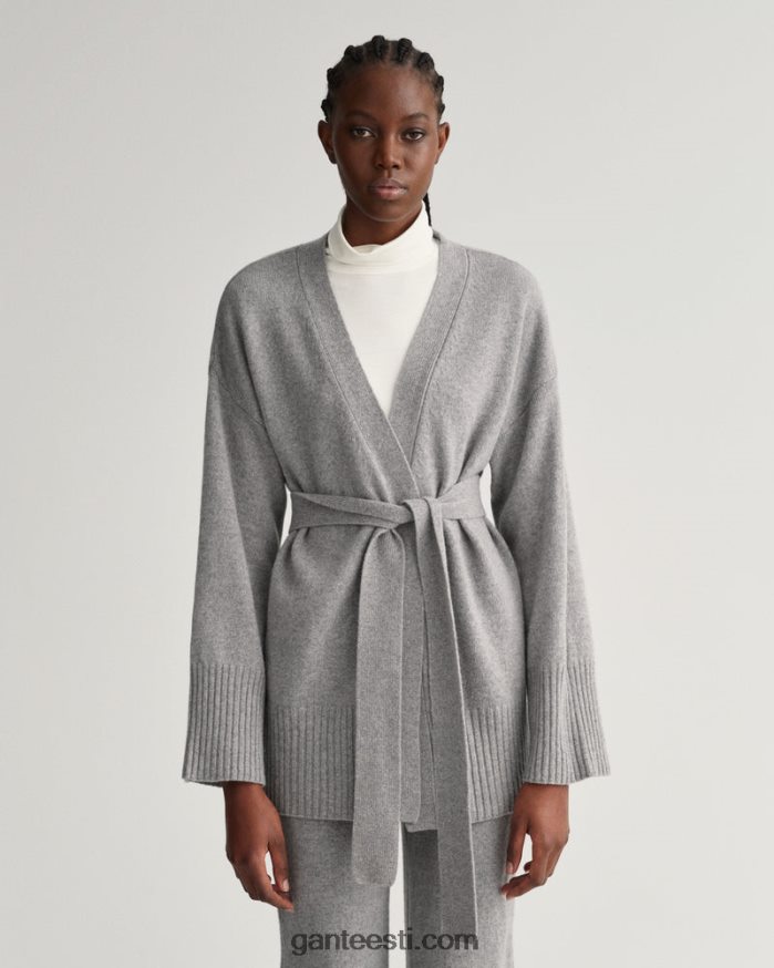 GANT naised hall melanž lounge wrap kardigan NBR64N696