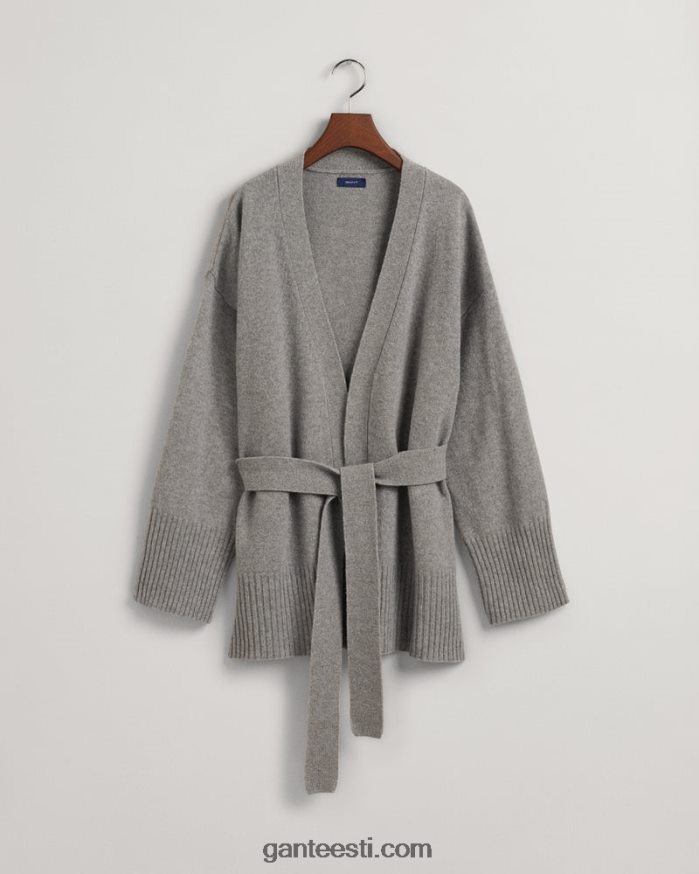 GANT naised hall melanž lounge wrap kardigan NBR64N696