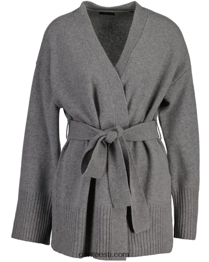 GANT naised hall melanž lounge wrap kardigan NBR64N696